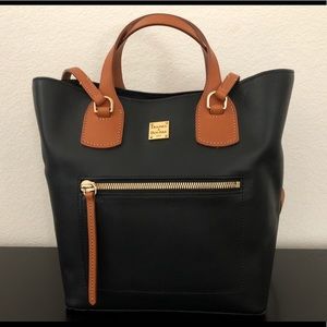 Dooney & Bourke black and brown leather